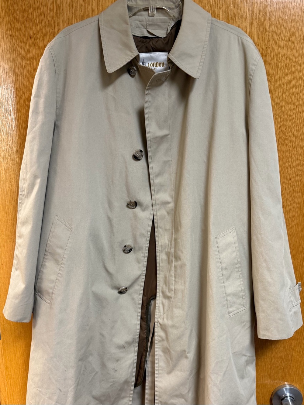 Vintage London Fog Trench Coat - Classic Oversize with Removable Lining